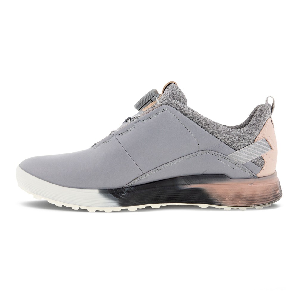 Womens Golf Shoes - ECCO S-Three Boas - Grey - 2764XDAPF